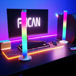 Desktop RGB Tube Lights Smart APP Control Music Mode Colorful LED 360° Lighting for Party Game Room Bar DJ Light