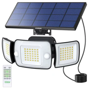Detachable Solar Powered Security Lights Motion Detection Sensor Waterproof Wall Light Led Lamp Outdoor