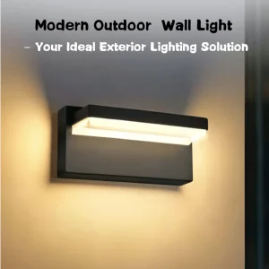 Die-Cast Aluminium LED Wall Light 13W IP54 Weatherproof for Balcony or Courtyard