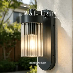 Die-Cast Aluminum Outdoor Wall Lamp IP54 Waterproof PC Diffuser E27 40W for Garden, Villa, Porch, Balcony, or Corridor