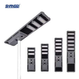 Die Cast Aluminum Road Light IP65 30W 50W 60W 80W Engineering Project Integrated All In One LED Solar Street Light