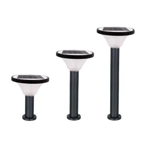 Die Cast Aluminum Solar Powered LED Pillar Light IP65 Waterproof Outdoor Garden Pathway Gate Column Wall Lamp
