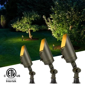 Die Cast Brass LT2106 Low Voltage 12V 50W Max Landscape Lighting Accent Spot Lighting Fixture with Antique Matte Bronze Finish