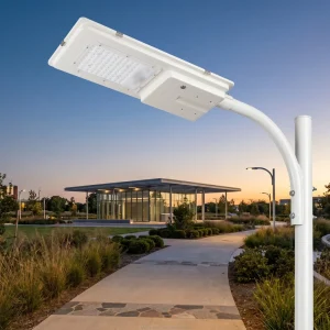 Die-Casting Aluminum All in One 25W 3250Lm PIR Sensor Solar Street Light for Outdoor Garden Use CE Certified 6000K Daylight