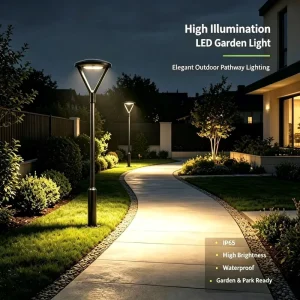 Die Casting Aluminum Waterproof LED Garden Light IP65 50W 100W 150W CRI>80 5-Year Warranty