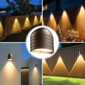 Die cast Aluminum Exterior Lamp Wall Outside Fence Post Decking Lights Modern for Outdoor Garden