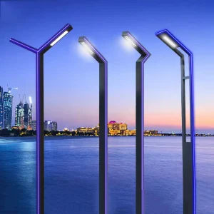 Die cast Aluminum Garden Light Pole Outdoor Landscape Light Garden LED Community Post Top Led Street Light