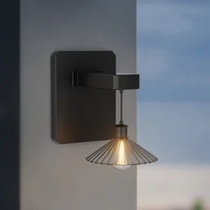 Dingdian LED Waterproof Warm White Solar Panel Wall Light 1500mah Battery Powered Outdoor Landscape Garden Shadow Wall Light
