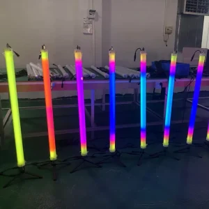 Dj Lights Tube Standing RGB Wireless DMX Battery Stage Light Tube for Wedding Party