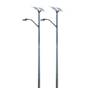Dual Arm 3-12m High Mast Aluminum LED Street Light Pole for Highway & Garden Use