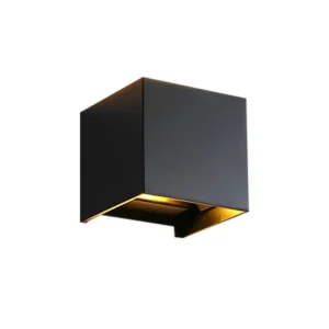 Dual-Head Adjustable LED Waterproof Wall Light, Square Aluminum Indoor Outdoor Wall Lamp, Dual-Direction for Hotels