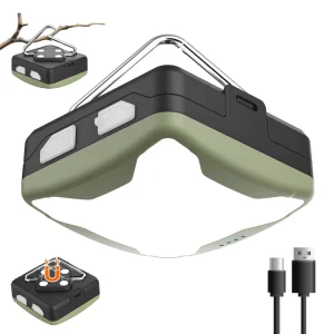 Dual-Power LED Camping Lamp for Outdoor and Tent Lighting
