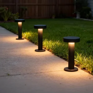 Durable Aluminum IP65 Solar Powered LED Lawn Light Garden Pathway Ground Lamps Outdoor Landscape Lighting Commercial Grade