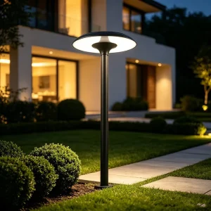 Durable Aluminum Solar Garden Light IP65 Waterproof for Garden Pathway Park and Courtyard Landscape Decorative Use