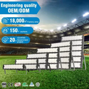 Durable IP65 Stadium High Mast Light 100V 277V 200W 400W 600W 800W 1000W 1200W LED Flood Light