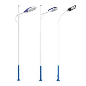 Durable Octagonal Hot Dip Galvanized Iron LED Street Lamp Pole with IP65 Waterproof for Municipal Road