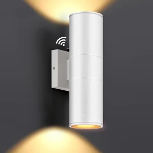 Dusk to Dawn Auto Sensor Waterproof Outdoor Up and Down Wall Mounted LED Lamp IP65 Exterior Sconce Garden Wall Light