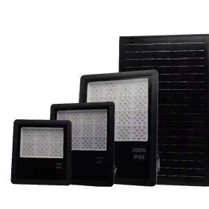 Dusk to Dawn Solar Flood Light 50W 100W 200W LED LiFePO4 Battery Outdoor Garden Light