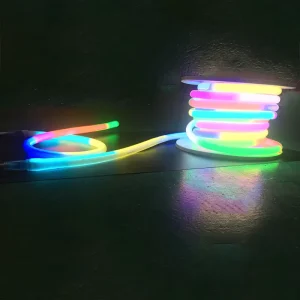 Dynamic Pixel RGB 360 Degree Round LED Neon Flex 24 Volt Pixel IP68 Tube Outdoor Light for Facade Lighting