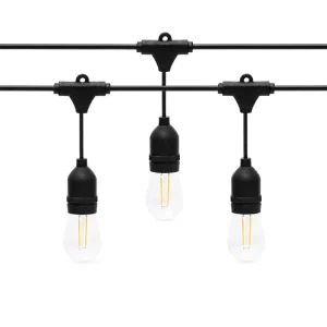 E26 Waterproof String Lights 120V Patio Lights Outdoor SJTW Heavy Duty Hanging Edison Bulbs