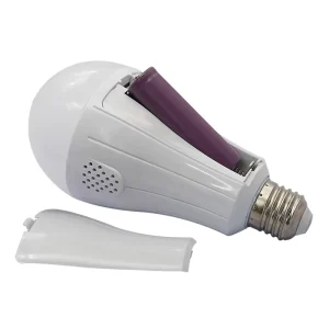 E27 B22 LED Light Emergency Bulb Long Life Rechargeable with 2 Plastic Batteries