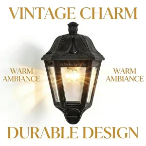 E27 LED Electric Outdoor Garden Landscape Wall Lamp IP65 Rating AC Adjustable Color Temperature Italian Style CE Certified
