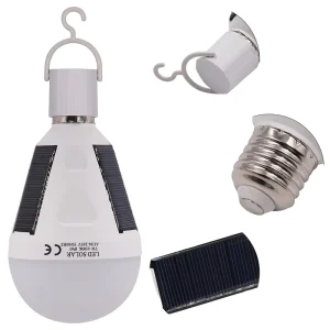 E27 Rechargeable SMD LED Solar Bulb, 85-265V, Garden Outdoor Emergency Travel Camping Light
