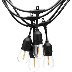 E27 Warm White LED Light Strings IP65 Rated For Outdoor Garden Parties Camping Christmas Lighting