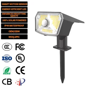 EGH High Quality Price Solar In-ground Light 1200mAh 108LED 100LM Outdoor IP44 Waterproof Solar Garden Light