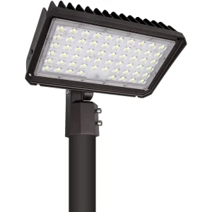 ETL DLC Die Cast IP65 Outdoor Area Parking Lot Light 150W 200W Photocell Pole Mounted LED Flood Light