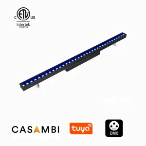 ETL DMX Smart Control RGBW LED Wall Washer IP67 Outdoor Architectural Building Lighting