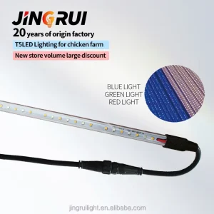 Easy Installation Professional Dimmable High Efficiency Poultry Farm LED Tube IP67 Waterproof JR T5 3 Year Warranty 110 Lm W