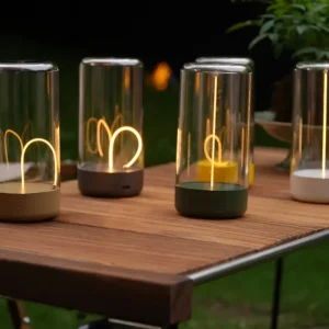 Eco-Friendly LED Night Light Table Lamp with Multiple Modes for Camping Bars and Dining Tables