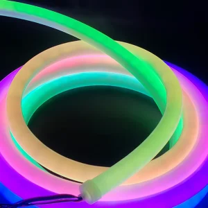 Economy Model 270 degree Round Tube 360 degree Lighting RGB Color Outdoor Waterproof Neon Light for Holiday Decoration
