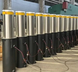 Electro Hydraulic Automatic Rising Bollard Fast Response Stainless Steel Anti Crash Parking Post Suitable for School Government
