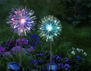 Elegant Solar Powered LED Battery Operated Water-Resistant Garden Ornament Light with Warm White Decoration