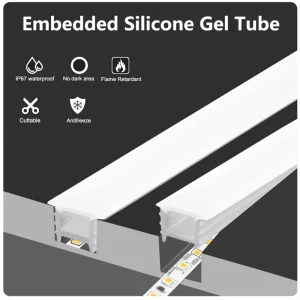 Embedded LED Neon Rope Silica Silicone Gel Tube Waterproof WS2811 WS2812B WS2813 WS2815 RGB Strip Lights Outdoor Cutting