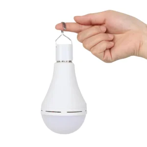 Emergency Rechargeable LED Bulb with 6 Hour Backup IP20 Rated Touch Control Warm White Light for Outdoor Camping