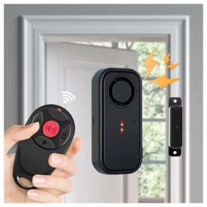 Emergency Use Loud Siren And Light Signal Door Alarm Waterproof IP66 With Magnetic Sensor Remote Control Anti-Theft Doorbell
