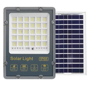 Energy Efficient 50W 300W LED Solar Flood Light IP65 Outdoor Camping Lighting Remote Control Aluminum High Bright