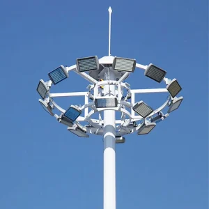 Energy Saving Aluminum Dimmable LED High Mast Light with IP65/IP67 Protection 15m-40m Height for Gymnasium & Sports Stadiums