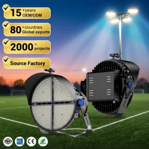 Energy Saving Flood Stadium Light Waterproof Ip66 Park Garden Square Outdoor 400W 600W 1000W Led High Mast Lights
