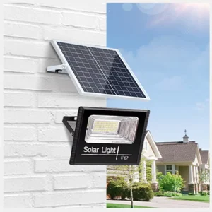 Energy Saving IP67 Outdoor Solar Street Light Flood Lights LED Garden Wall Lamp with Remote Control
