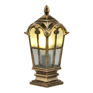 Energy Saving LED Pillar Lamp Outdoor Garden Landscape Roman Style Stand Gate Lamp