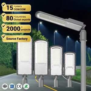 Energy Saving Outdoor Road Street Park Lighting Waterproof IP65 Die Casting Aluminum Streetlight Led Street Light