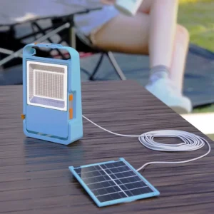 Energy Saving Portable Rechargeable Outdoor Camping Light USB Mobile Night Market Floodlight Waterproof LED Solar Work Light