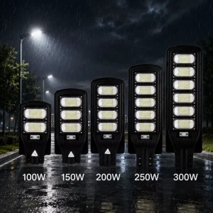 Energy Saving Solar Street Lamp Dusk to Dawn Auto Mode Human Induction Light for Community Rural Plaza Road