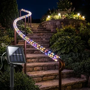 Energy Saving Solar String Lights for Garden and Patio Decor with Poly-Si Cell