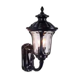Europe Balcony Corridor Porch Outdoor Wall Light Aluminum IP65 Waterproof with Tempered Glass Diffuser for Garden