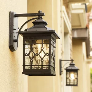 European Antique Style Solar LED Wall Lantern Aluminum Outdoor Light Villa Garden Exterior Waterproof Customized Color Street